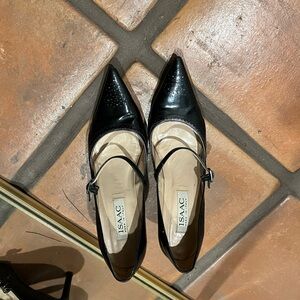 Isaac Mizrahi Black Patent Heels